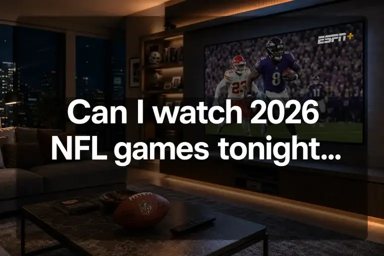 Can I Watch 2026 NFL Games Tonight Live on ESPN Plus?