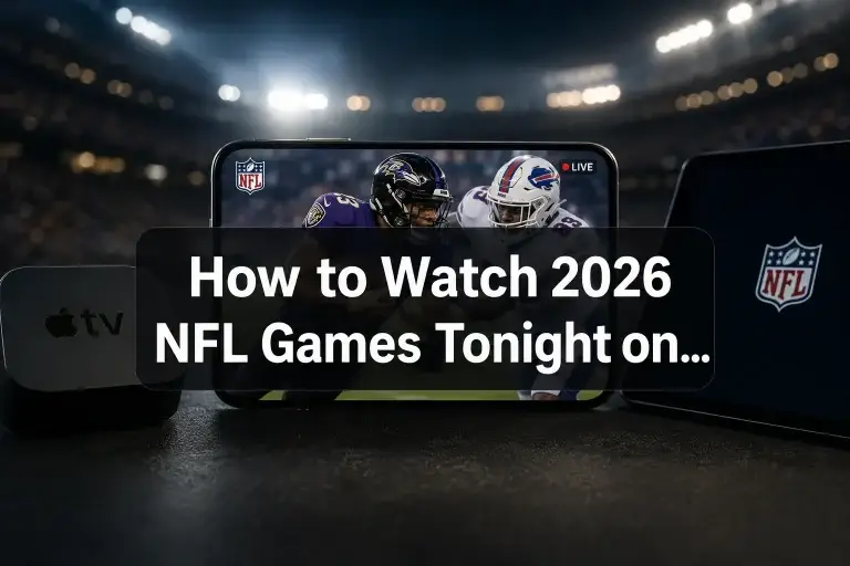 How to Watch 2026 NFL Games Tonight on iPhone and Apple Devices