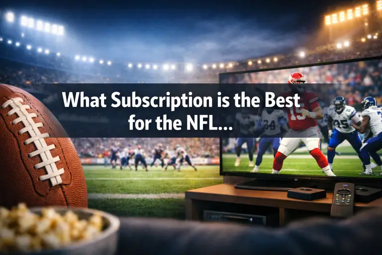 What Subscription is the Best for the NFL Games Tonight?